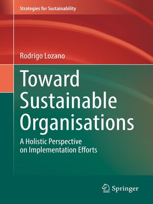cover image of Toward Sustainable Organisations